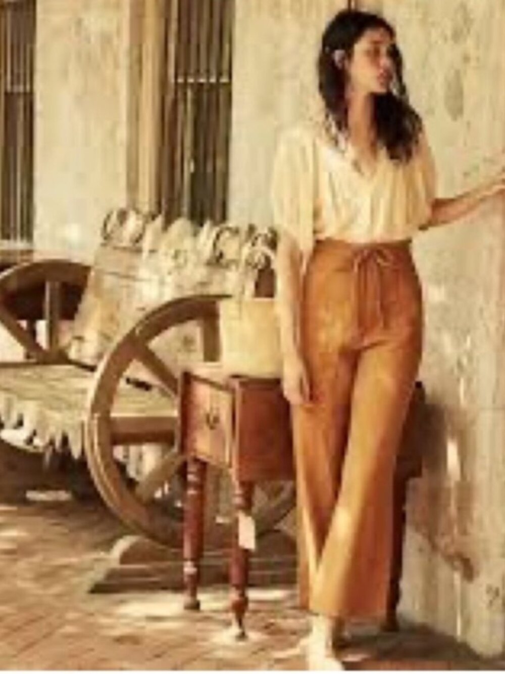 DOEN riviera pant- pumpkin size 28